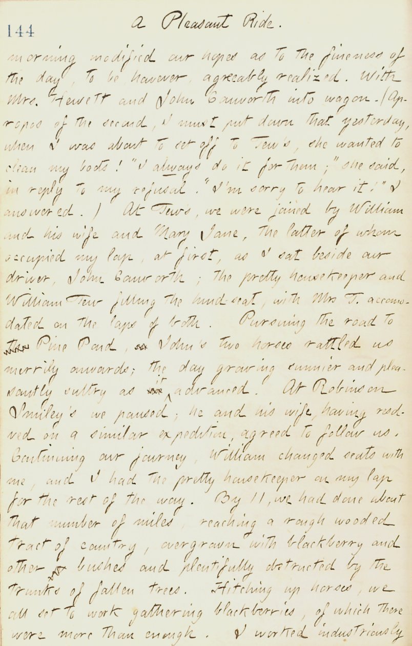 Diari di Thomas Butler Gunn - Volume 17, pagina 156, 7 settembre 1861 da Thomas Butler Gunn