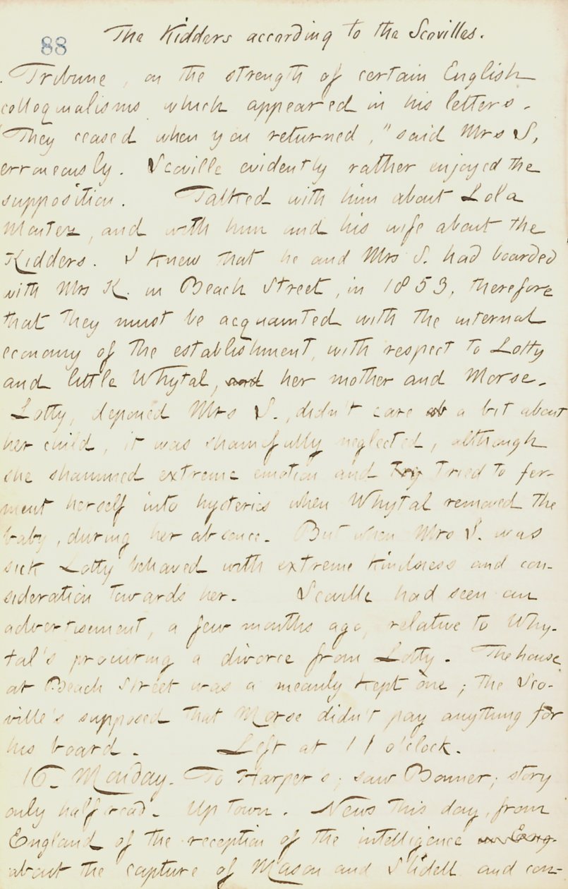 Diari di Thomas Butler Gunn - Volume 18, pagina 99, 15 dicembre 1861 da Thomas Butler Gunn