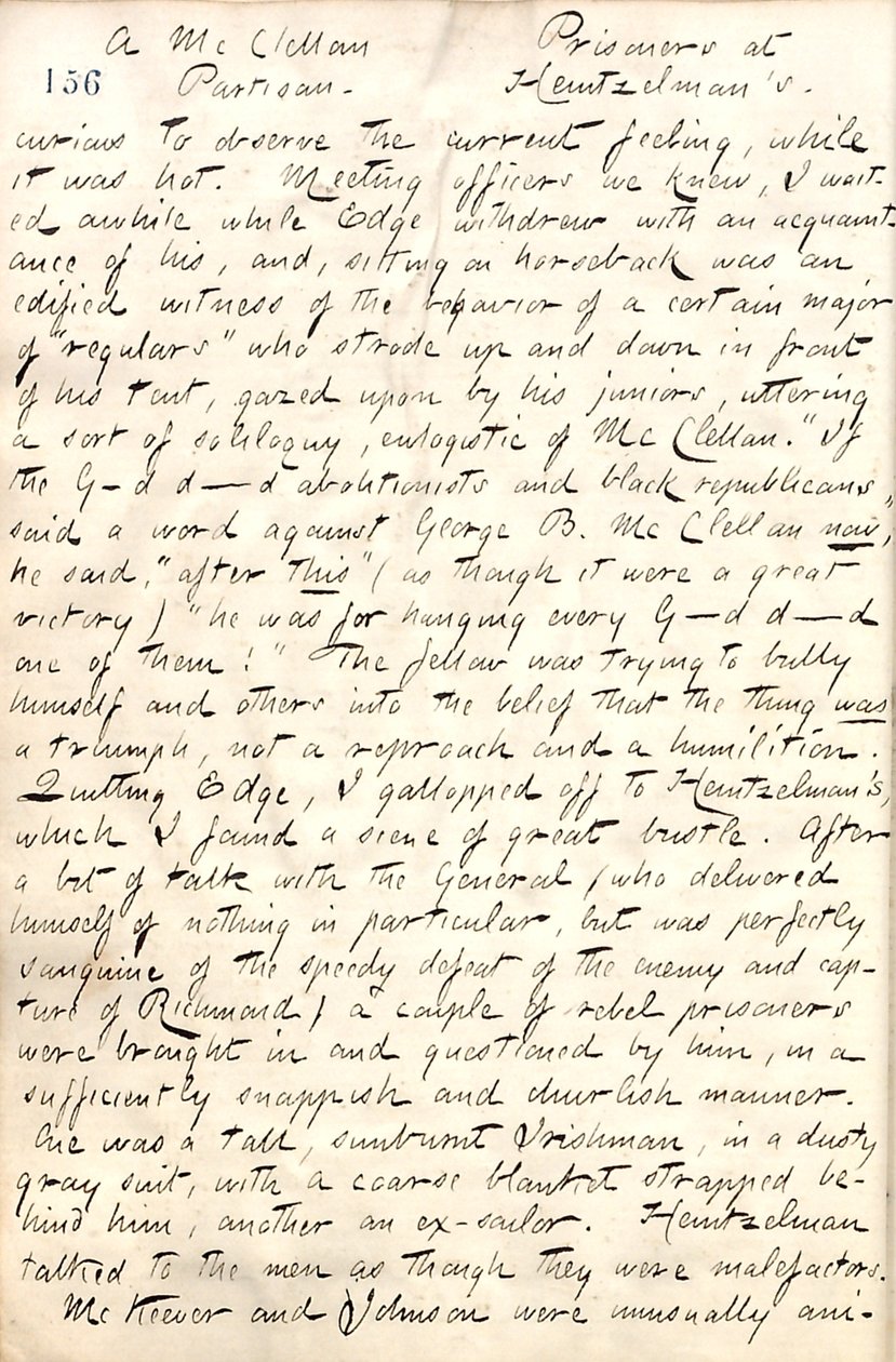 Diari di Thomas Butler Gunn - Volume 19, pagina 177, 4 maggio 1862 da Thomas Butler Gunn