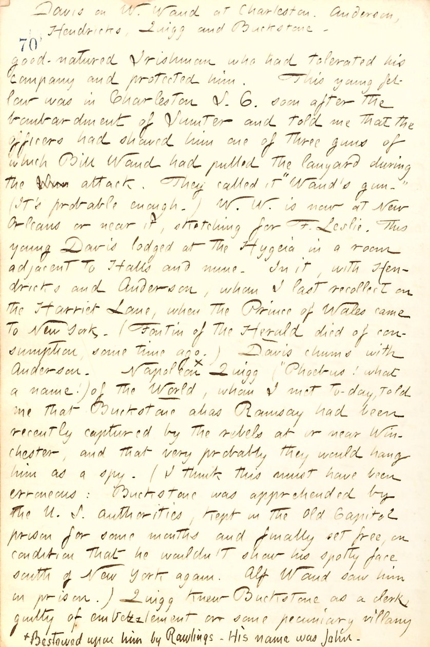 Diari di Thomas Butler Gunn - Volume 19, pagina 84, 26 marzo 1862 da Thomas Butler Gunn