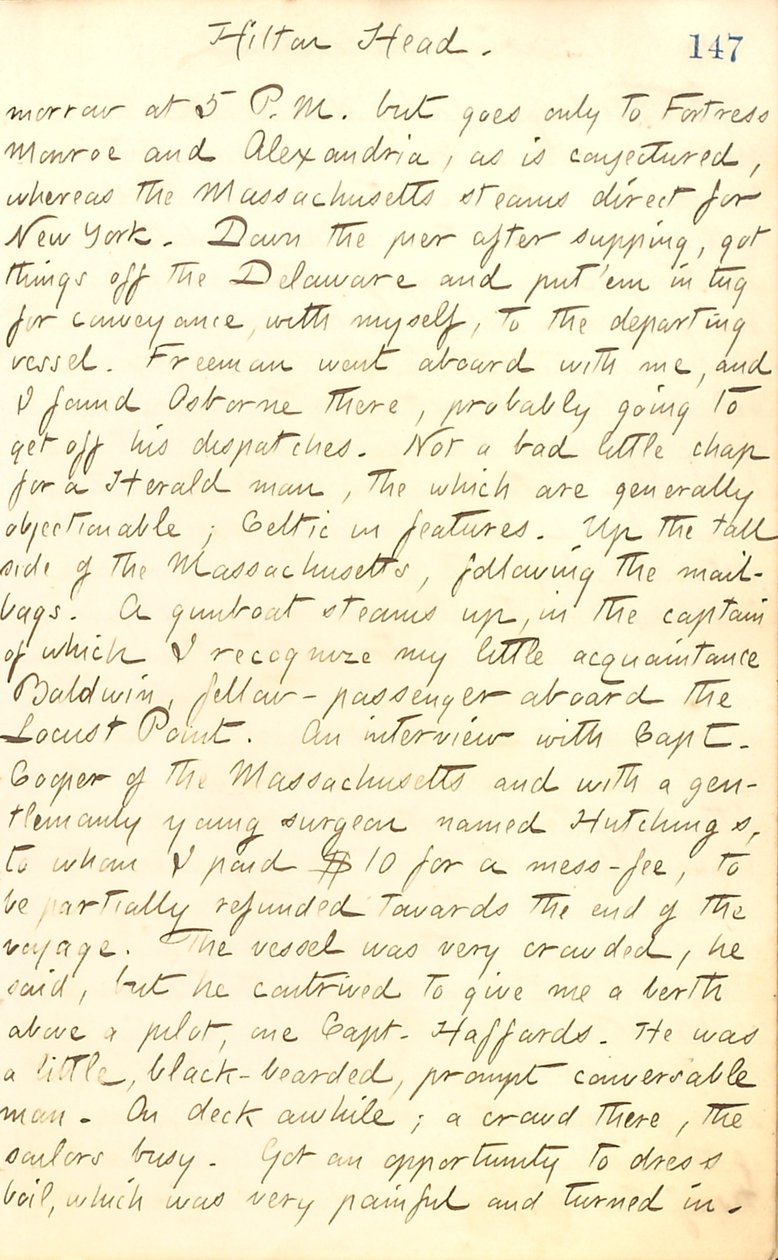 Diari di Thomas Butler Gunn - Volume 20, pagina 161, 8 settembre 1862 da Thomas Butler Gunn