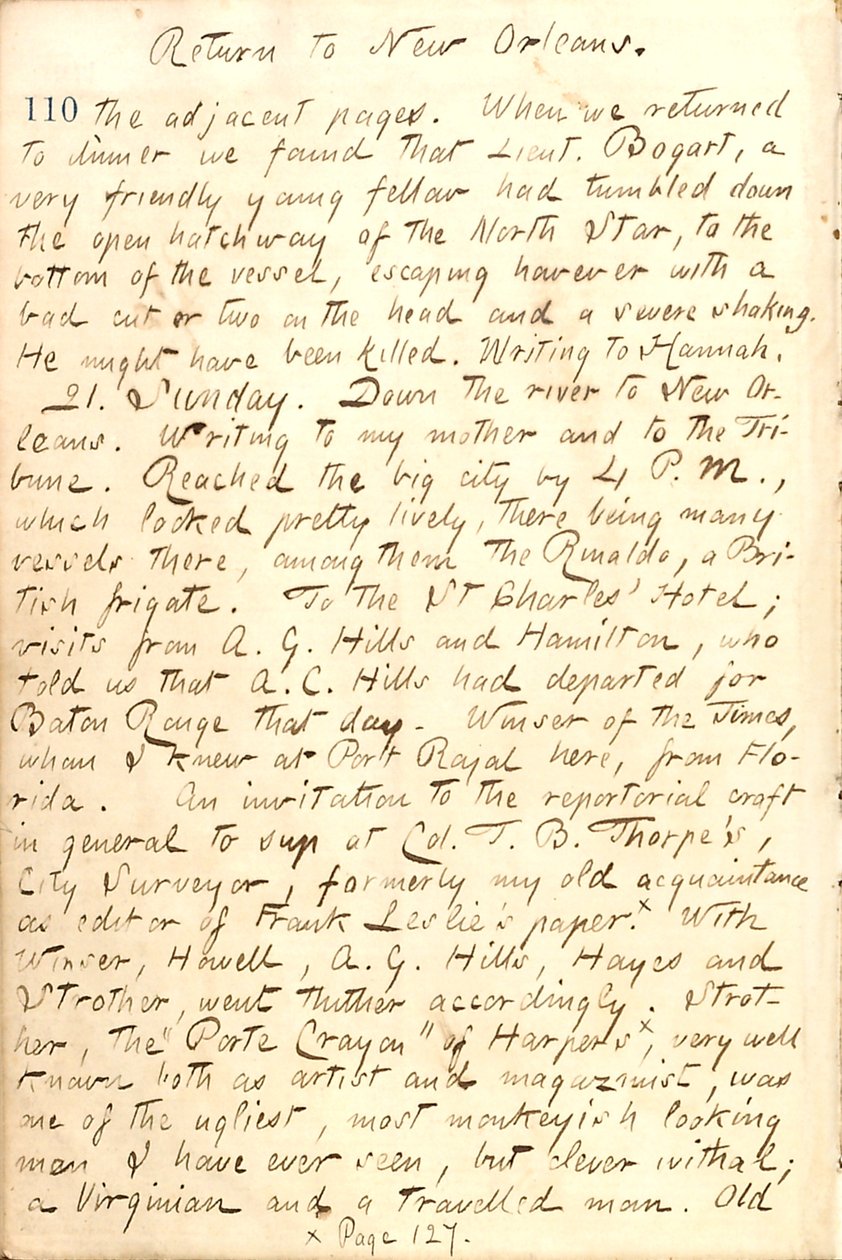 Diari di Thomas Butler Gunn - Volume 21, pagina 120, 20 dicembre 1862 da Thomas Butler Gunn