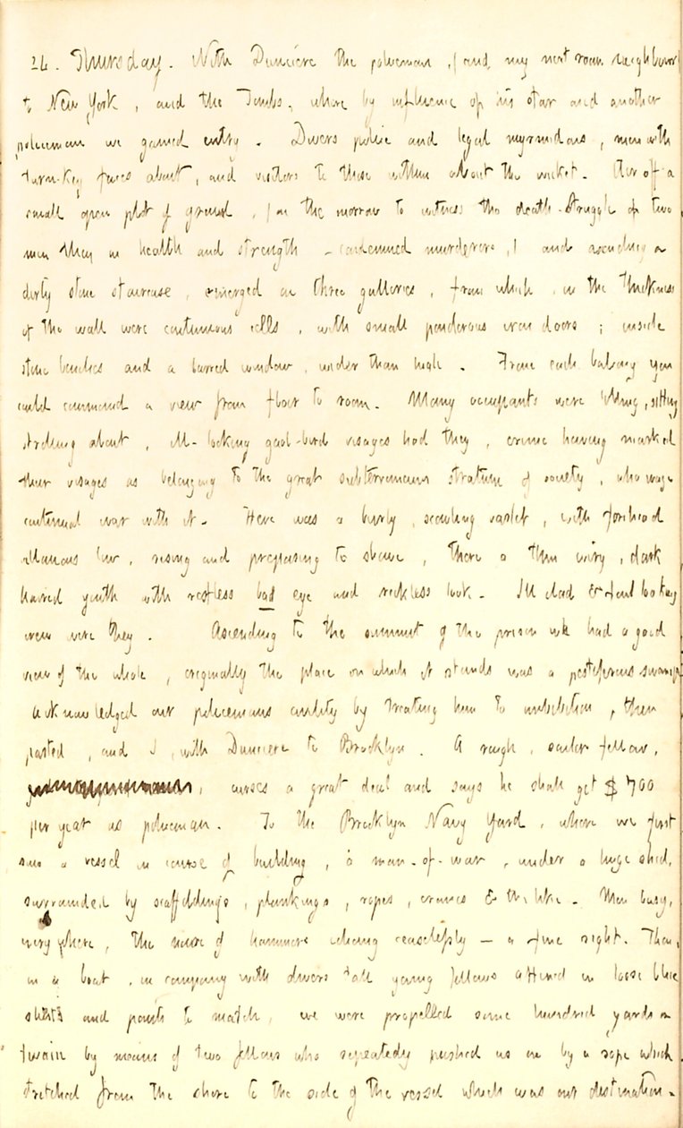 Diari di Thomas Butler Gunn - Volume 2, pagina 142, 24 luglio 1851 da Thomas Butler Gunn