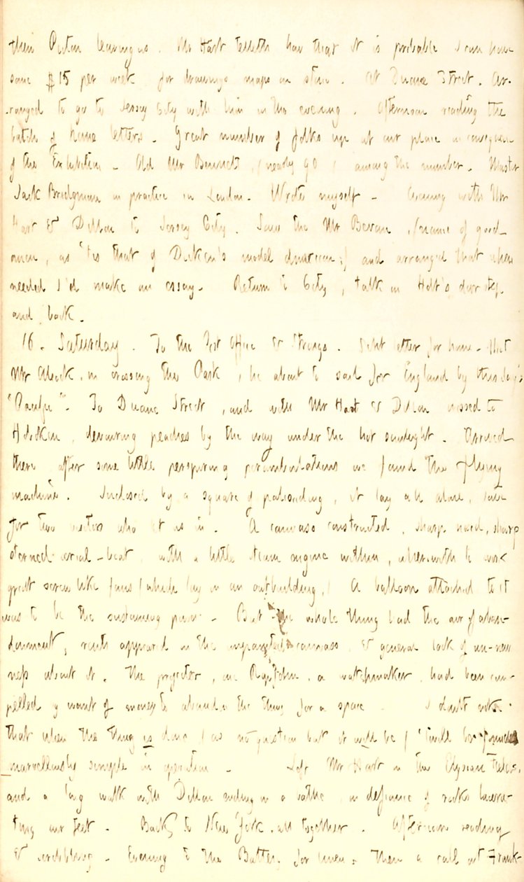 Diari di Thomas Butler Gunn - Volume 2, pagina 155, 15-16 agosto 1851 da Thomas Butler Gunn