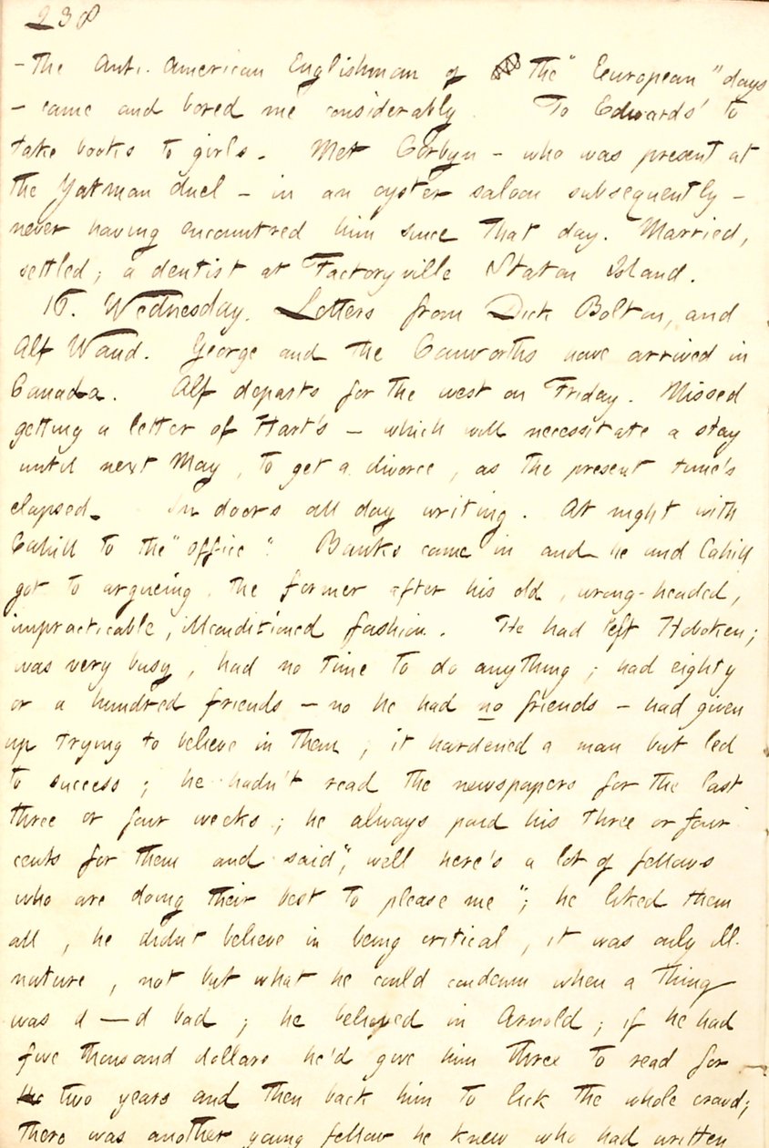 Diari di Thomas Butler Gunn - Volume 8, pagina 227, 15-16 settembre 1857 da Thomas Butler Gunn