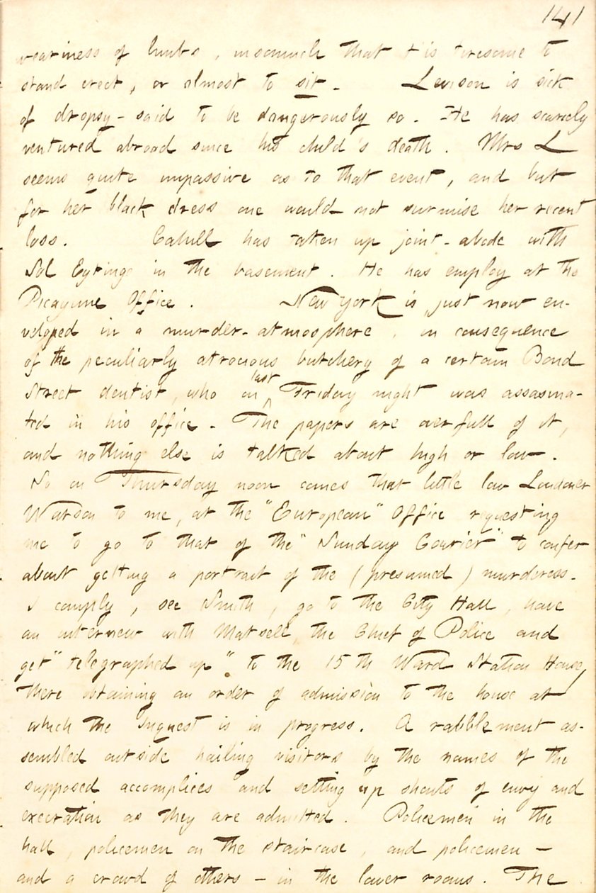 Diari di Thomas Butler Gunn: Volume 8, pagina 149, 3-7 febbraio 1857 da Thomas Butler Gunn