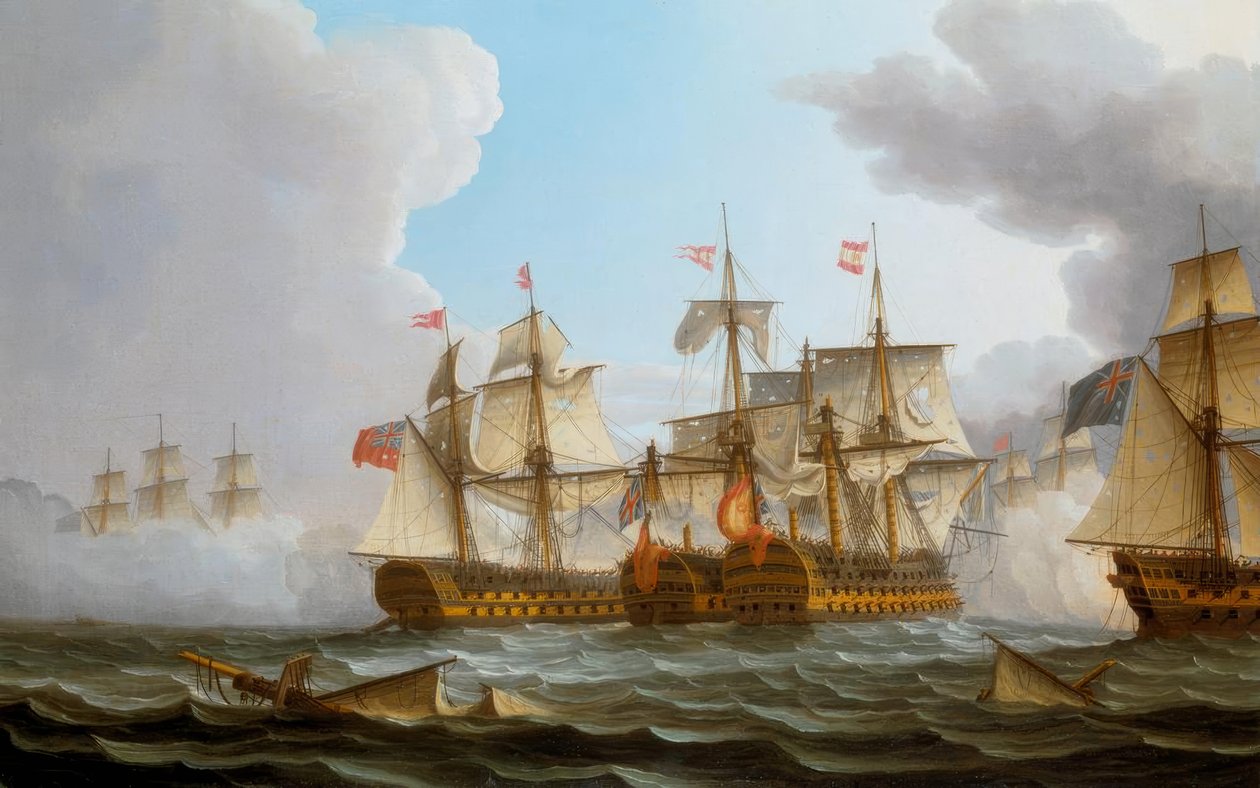 La battaglia di Capo San Vincenzo da Thomas Buttersworth
