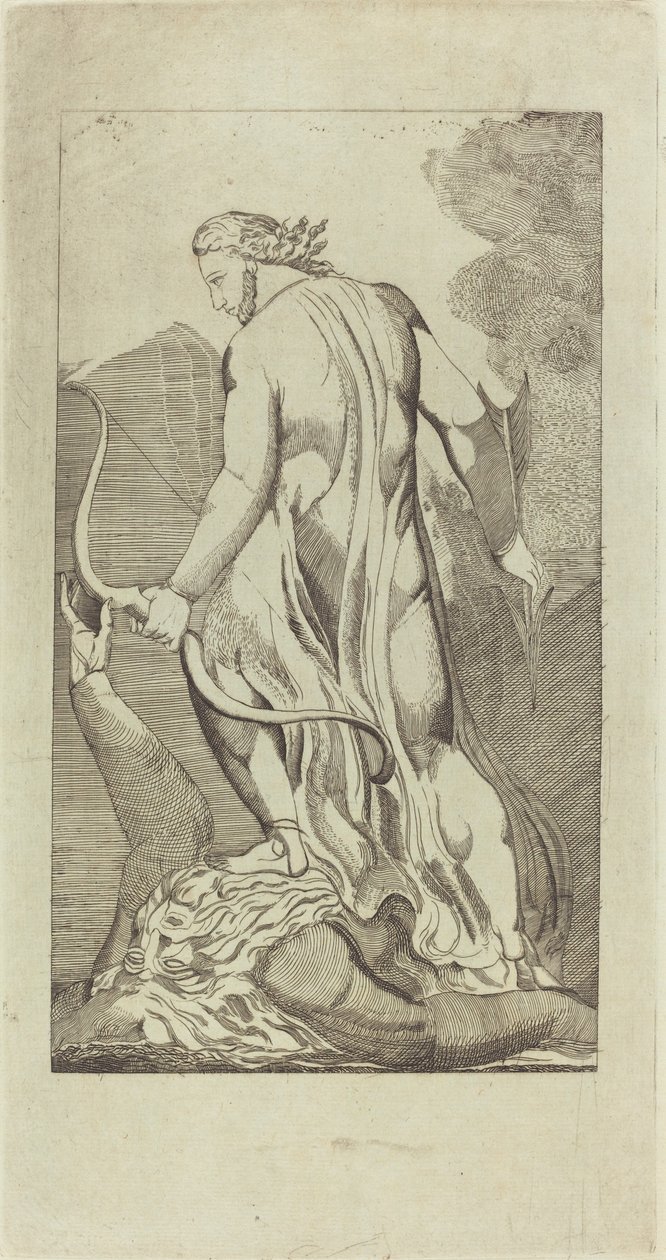 Cristo che calpesta Satana da Thomas Butts, Jr. after William Blake