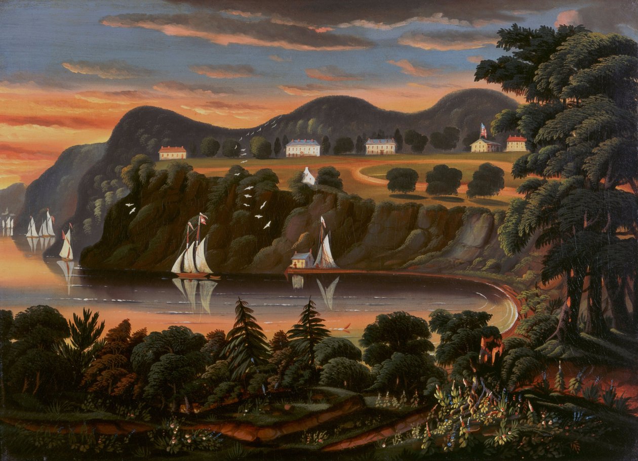 Vista sul fiume Hudson a West Point da Thomas Chambers