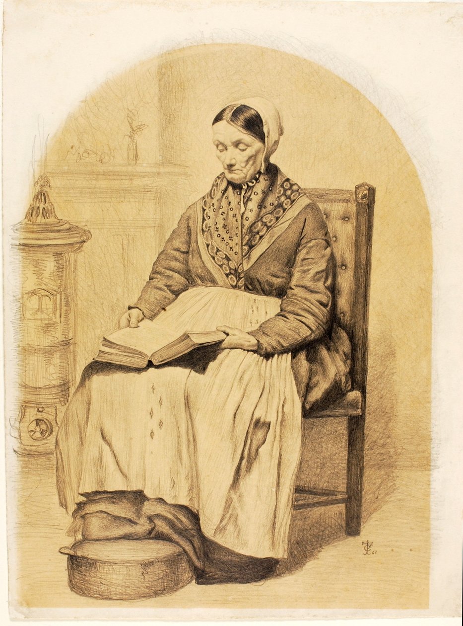 (Donna seduta che legge) da Thomas Charles Farrer
