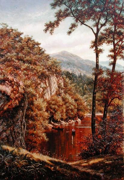 Giornata estiva su un lago di montagna da Thomas Charles Farrer