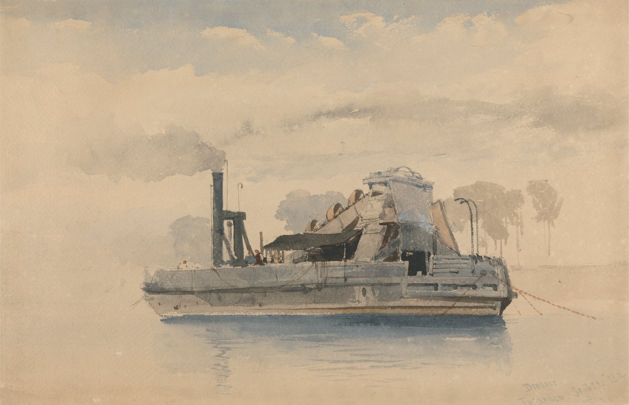 Draga a Twickenham, 22 settembre 1874 da Thomas Charles Leeson Rowbotham