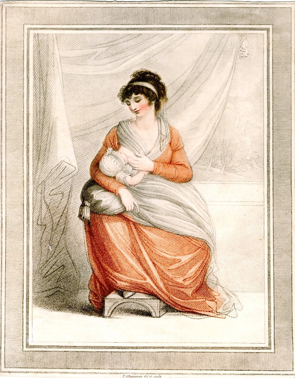Donna che allatta, ca. 1780-1820 da Thomas Cheesman