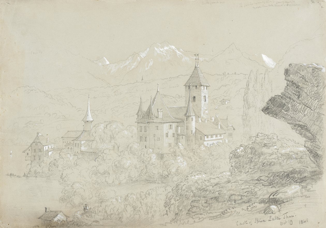Castello di Spiez, lago di Thun da Thomas Cole