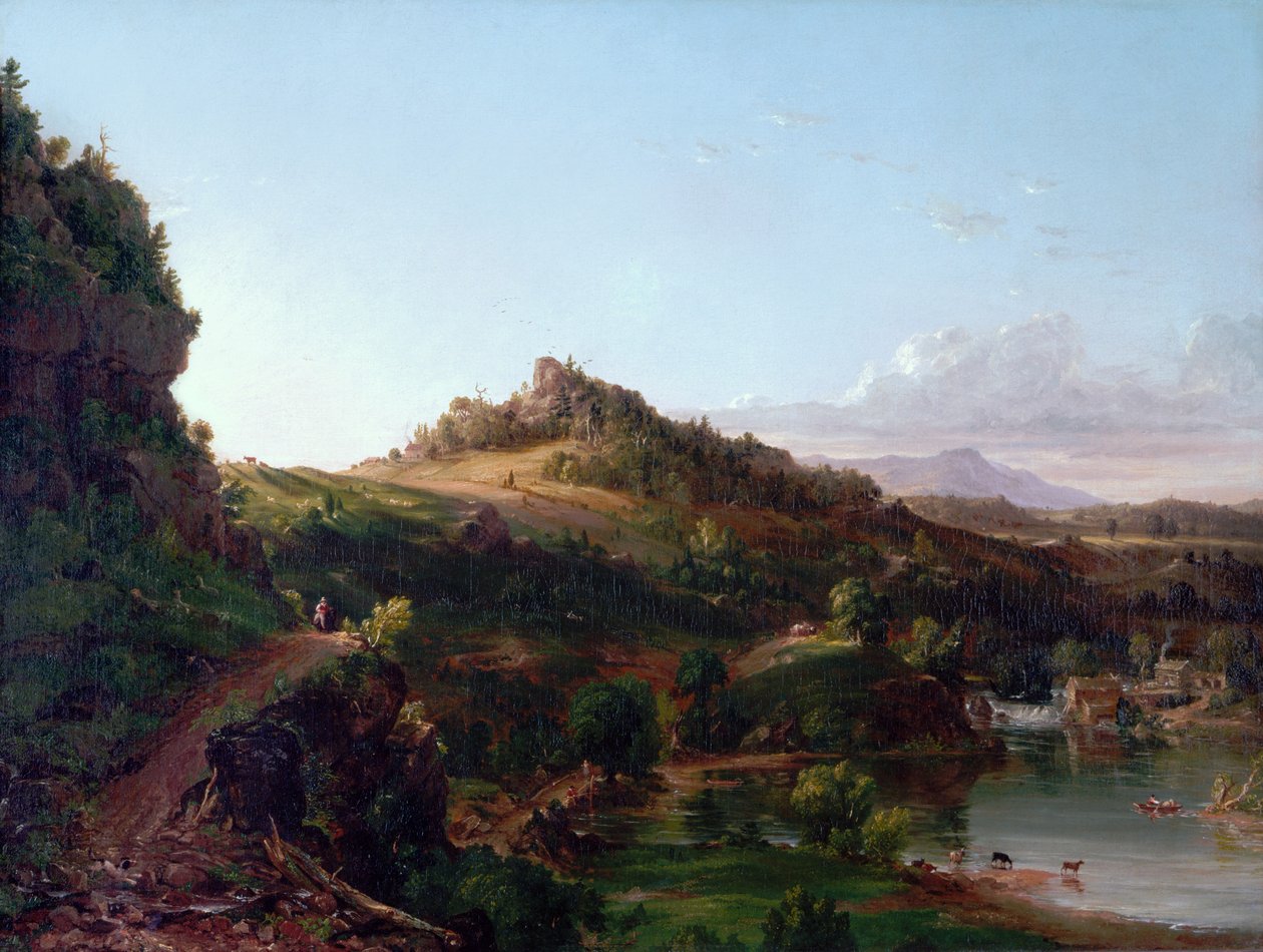 Paesaggio di Catskill, 1833 circa (olio su tela) da Thomas Cole