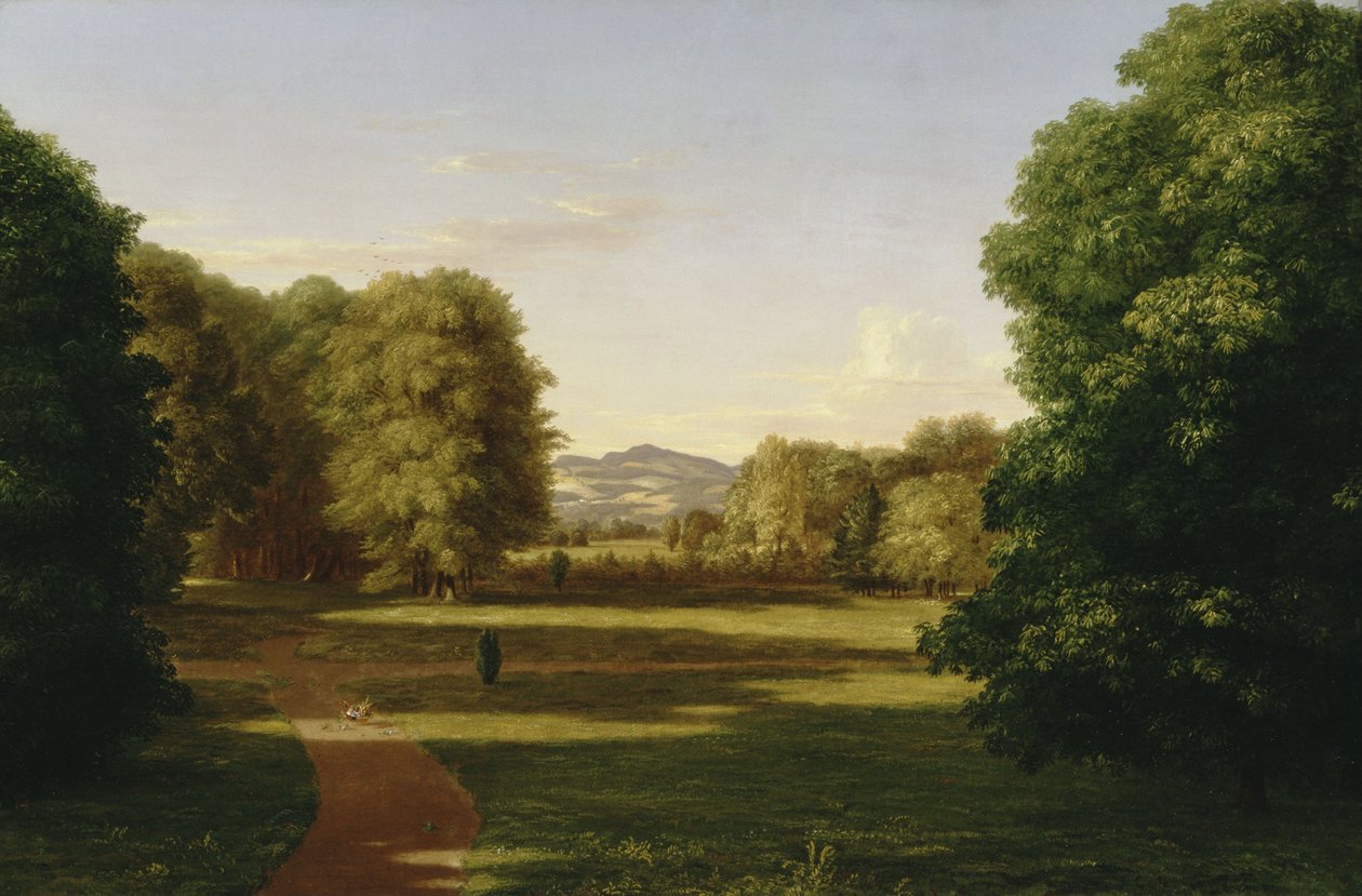Giardini della dimora signorile Van Rensselaer da Thomas Cole