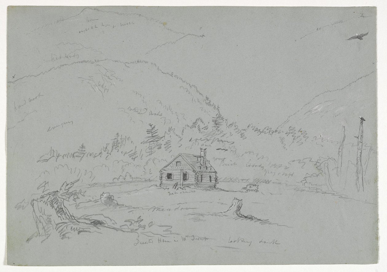 Casa a Mount Desert, c.1844 da Thomas Cole