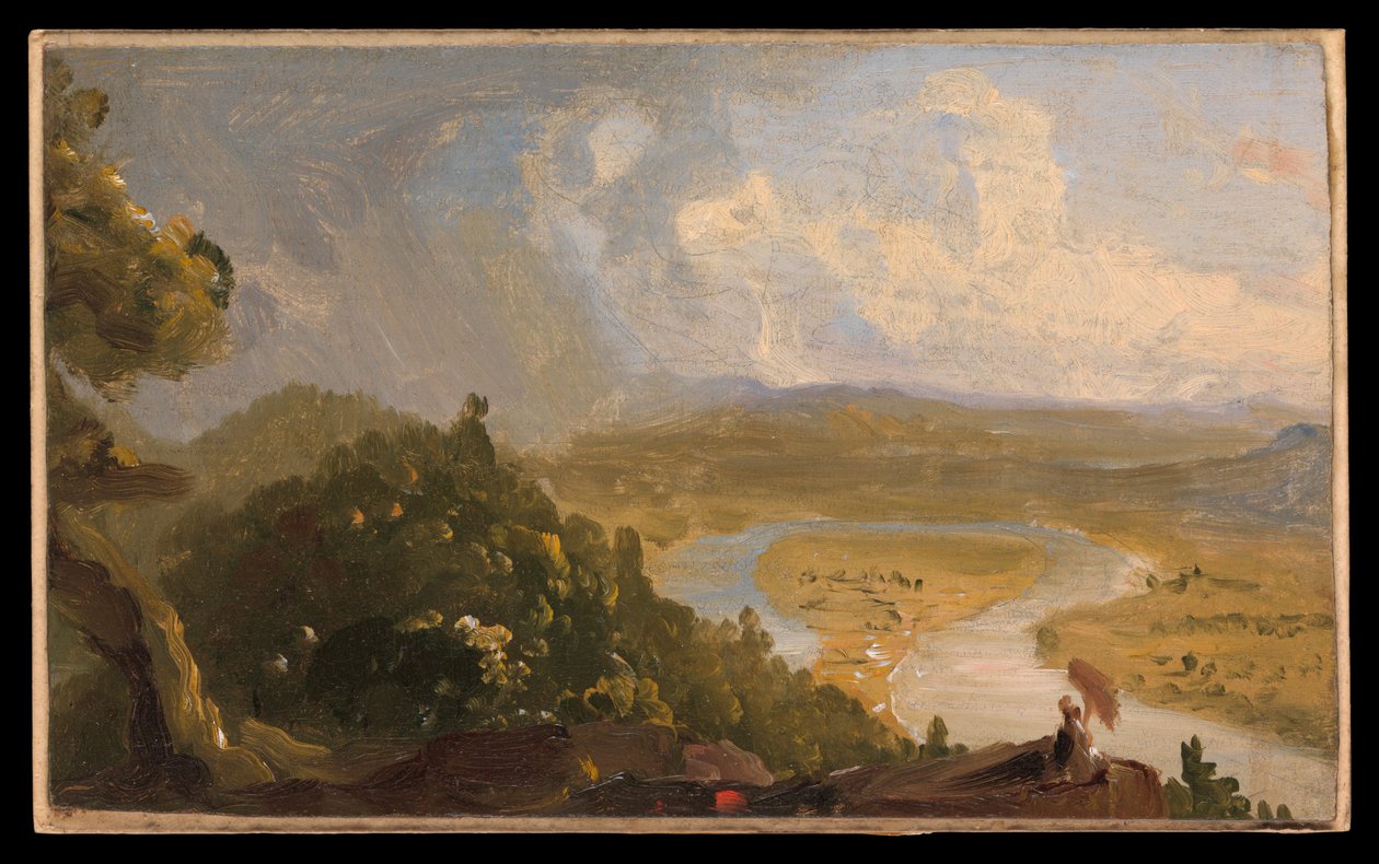 Schizzo per Veduta dal Mount Holyoke, Northampton, Massachusetts, dopo un temporale (L