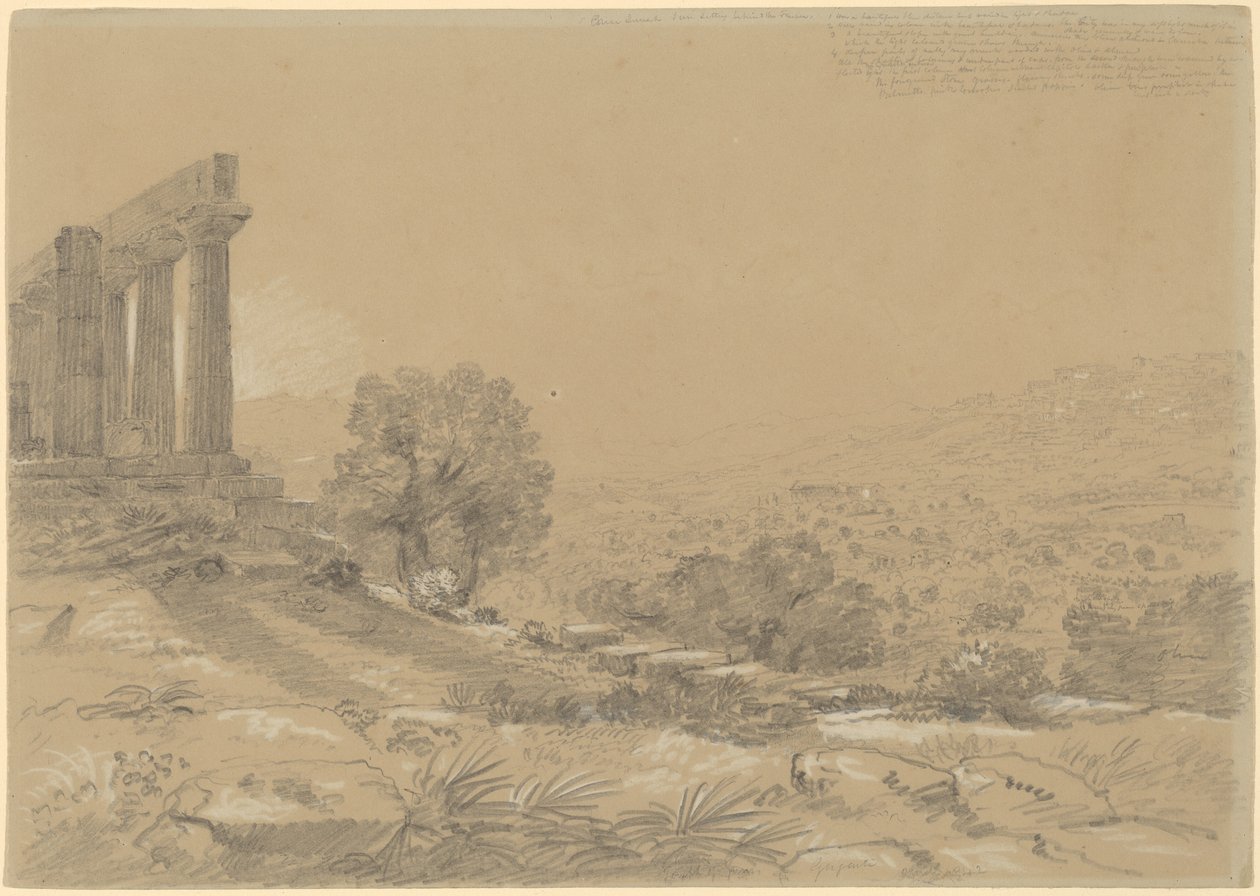 Tempio di Giunone, Agrigento da Thomas Cole