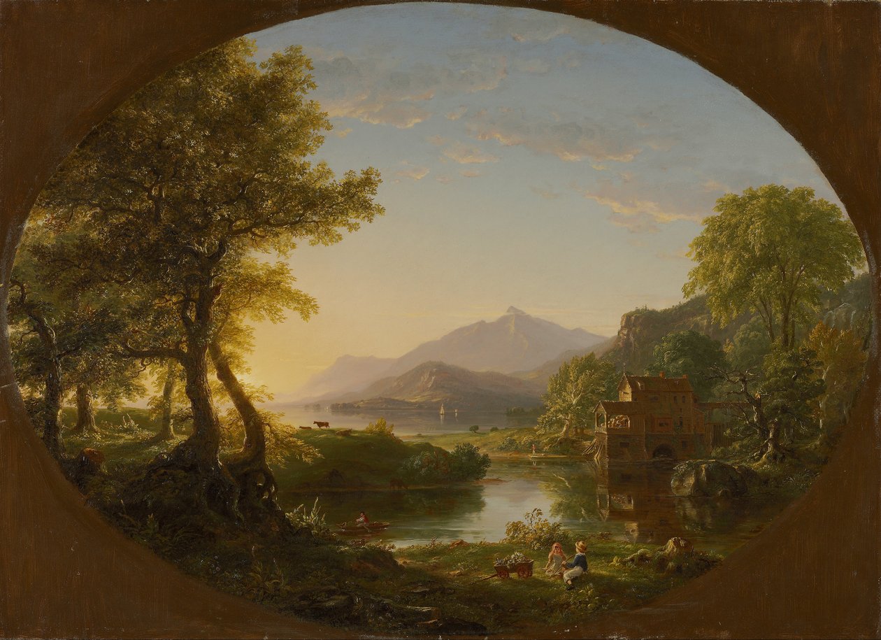 Il mulino, tramonto da Thomas Cole