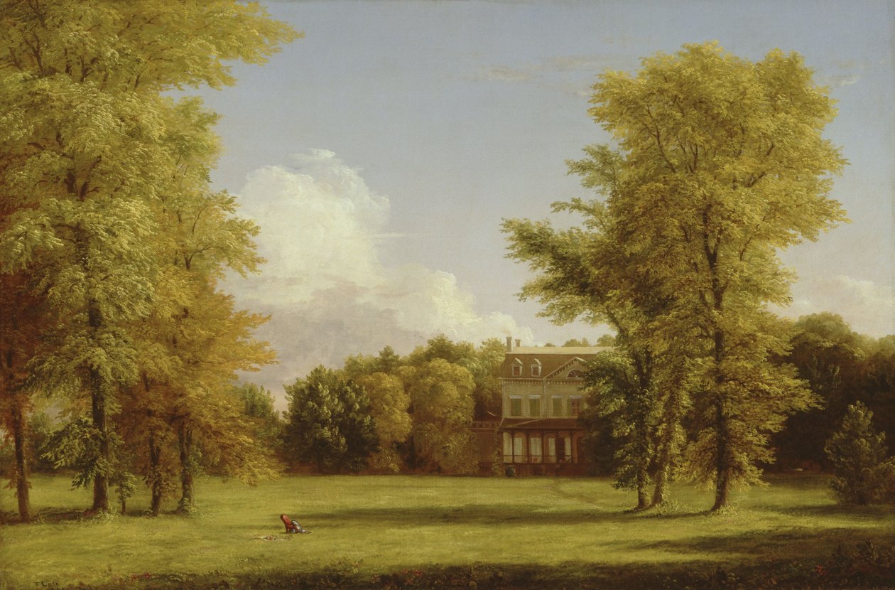 La dimora dei Van Rensselaer da Thomas Cole