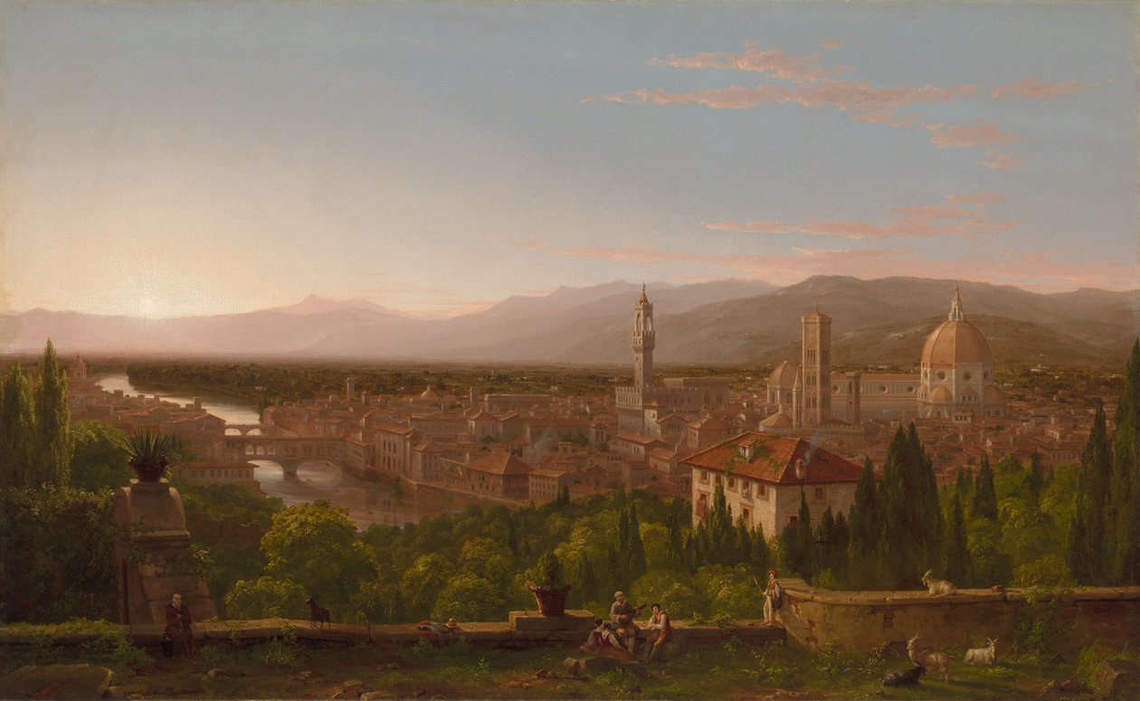 Veduta di Firenze, 1837 da Thomas Cole