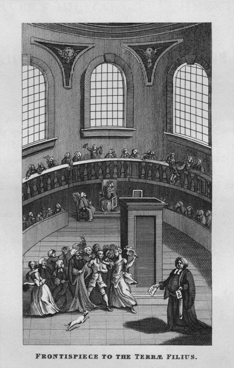 Frontespizio al Terrae Filius, 1808, 1827 da Thomas Cook