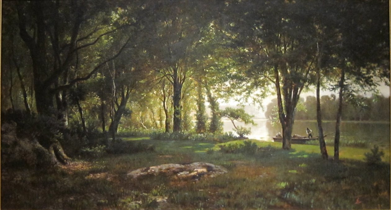 Paesaggio, fiume e foresta da Thomas Corwin Lindsay