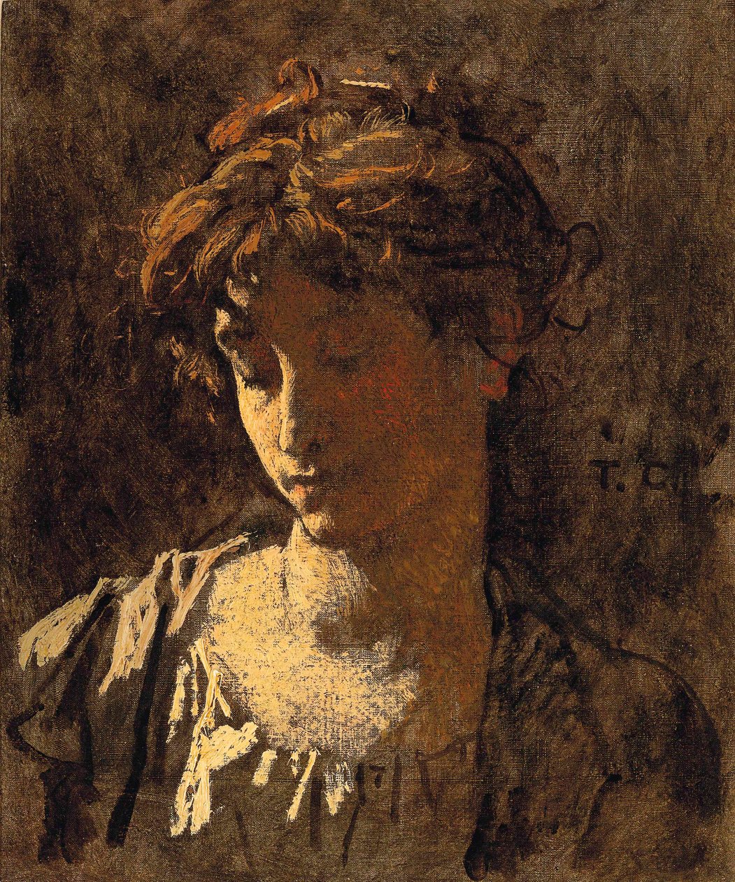 Ritratto di una donna da Thomas Couture