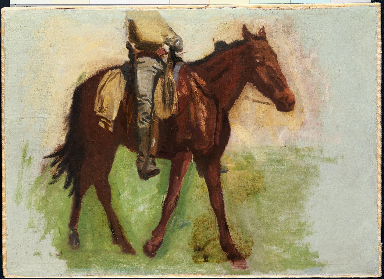 Schizzo per "Cowboys nelle Badlands" da Thomas Cowperthwait Eakins