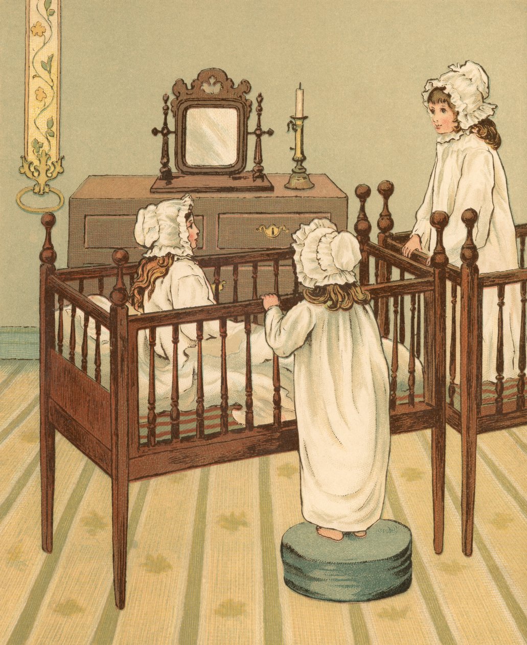 Vita domestica: Bambini nella nursery da Thomas Crane