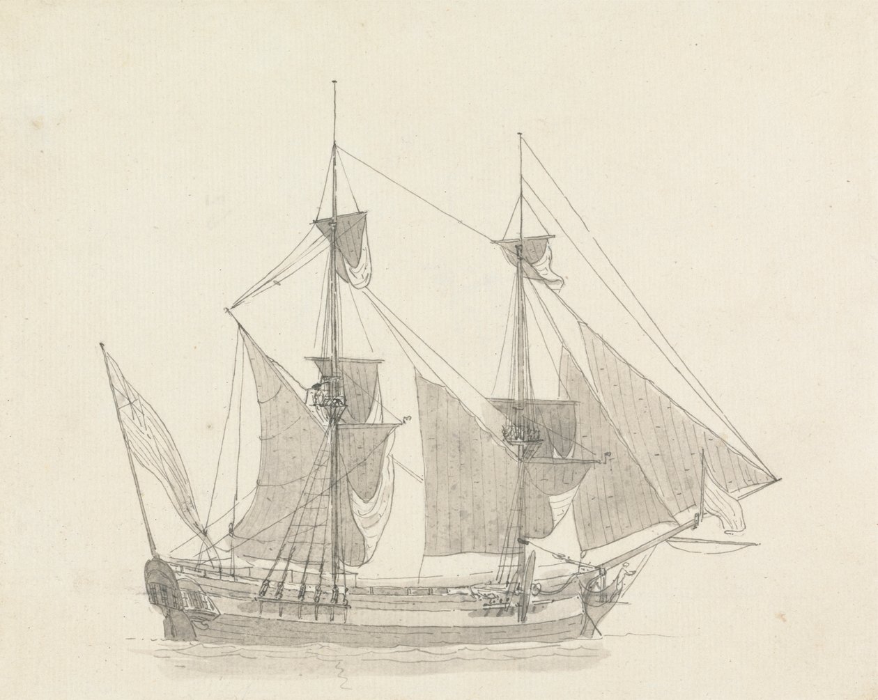 Un due alberi in vela da Thomas Daniell