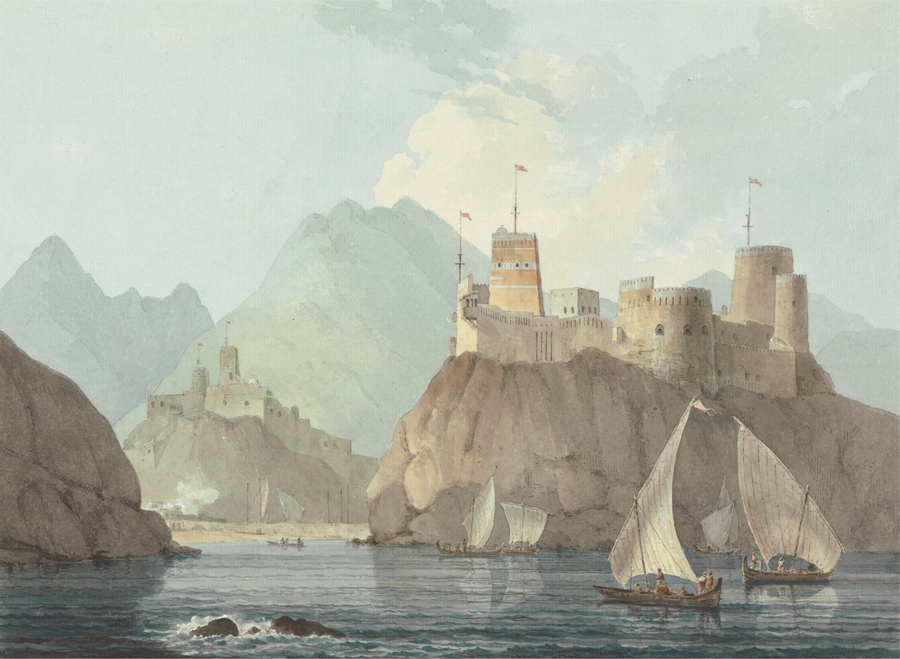 Vista Est dei Forti Jellali e Merani, Muskat da Thomas Daniell