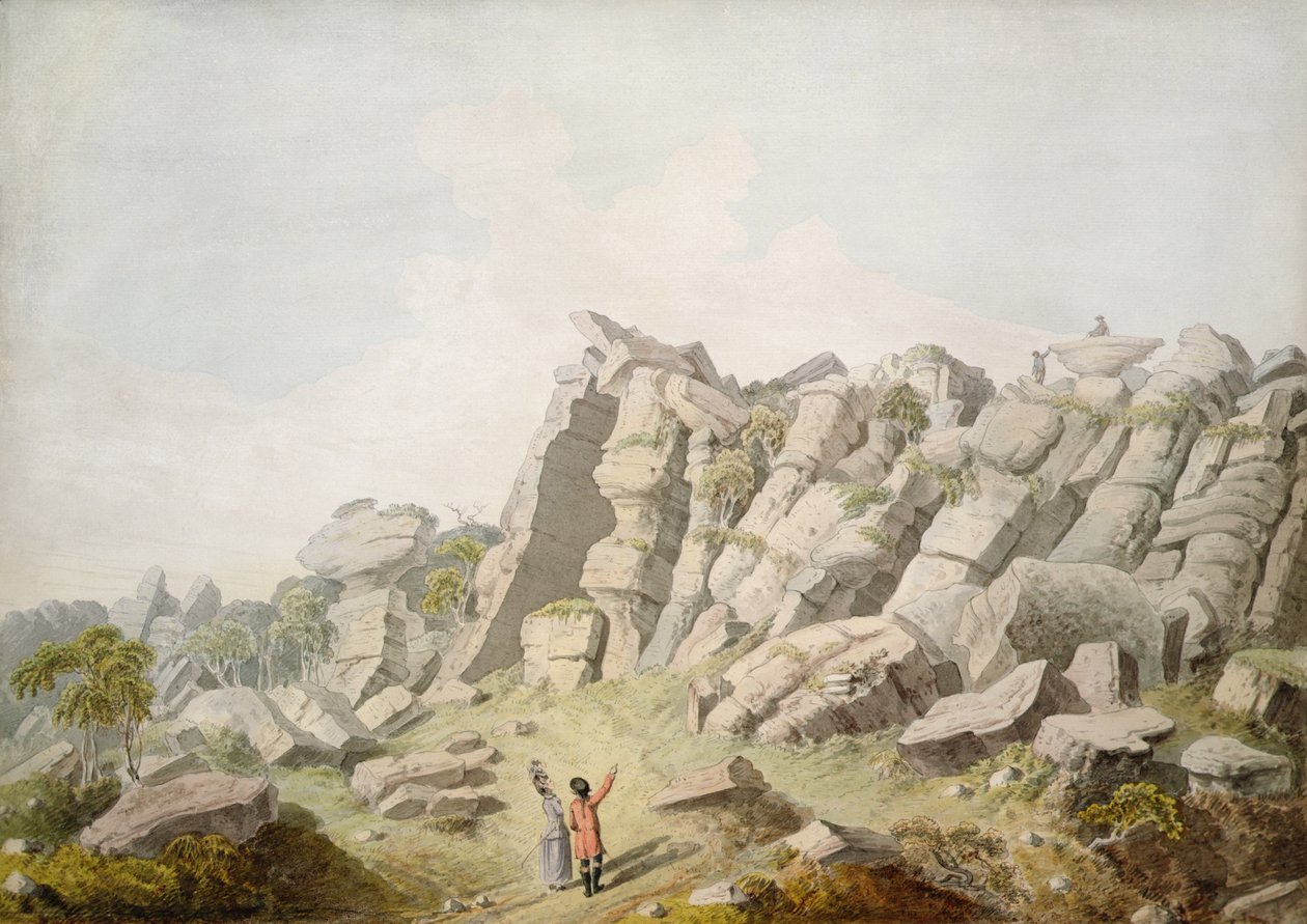 Figure a Brimham Crags da Thomas Daniell