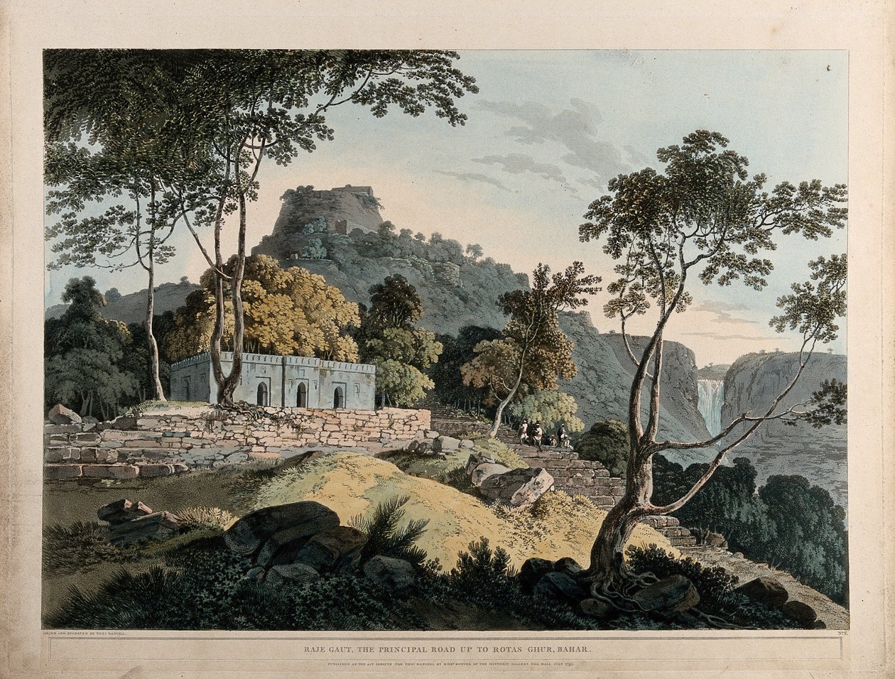 Raje Gaut, la strada principale fino a Rotas Ghur, Bahar da Thomas Daniell