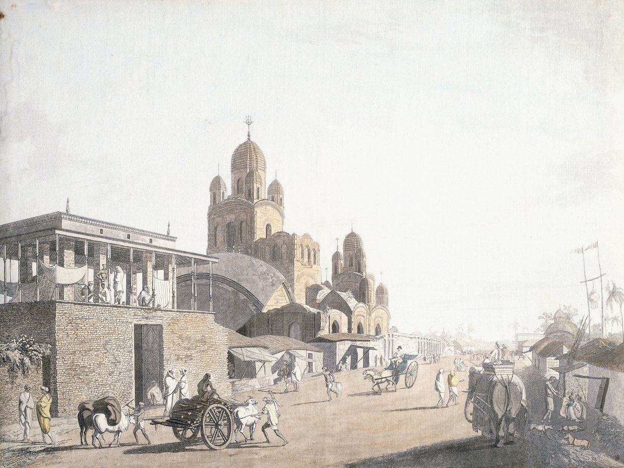 Scena di strada, da "Vedute di Calcutta" di Thomas Daniell, 1786-1788 da Thomas Daniell
