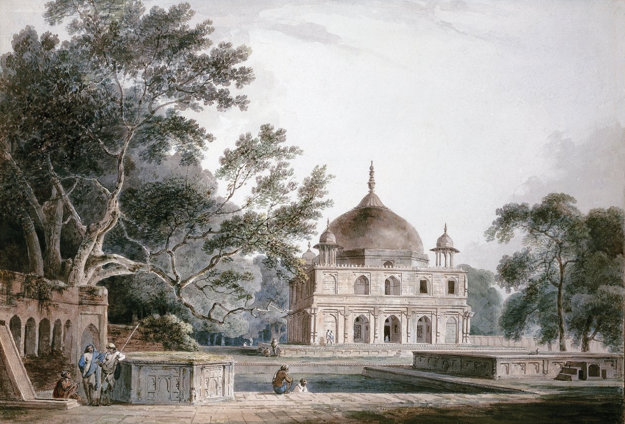 Il Mausoleo del Principe Khusrau, Allahabad, Uttar Pradesh da Thomas Daniell