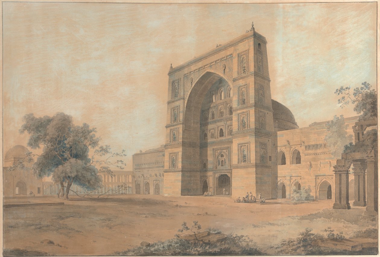 La moschea di Juanpore costruita da Sultan Hussain Sherki da Thomas Daniell