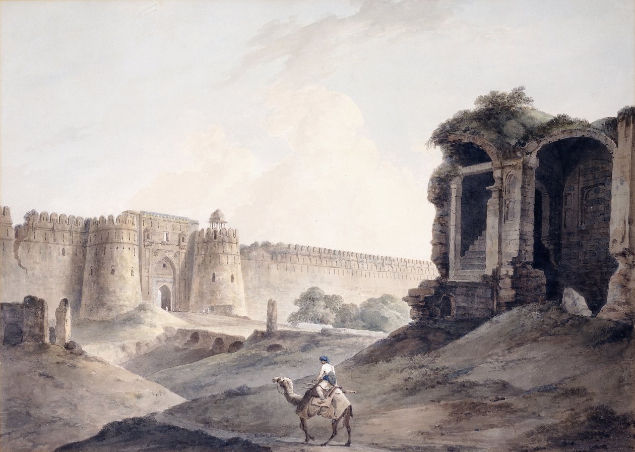 Il Purana Qila, Delhi da Thomas Daniell