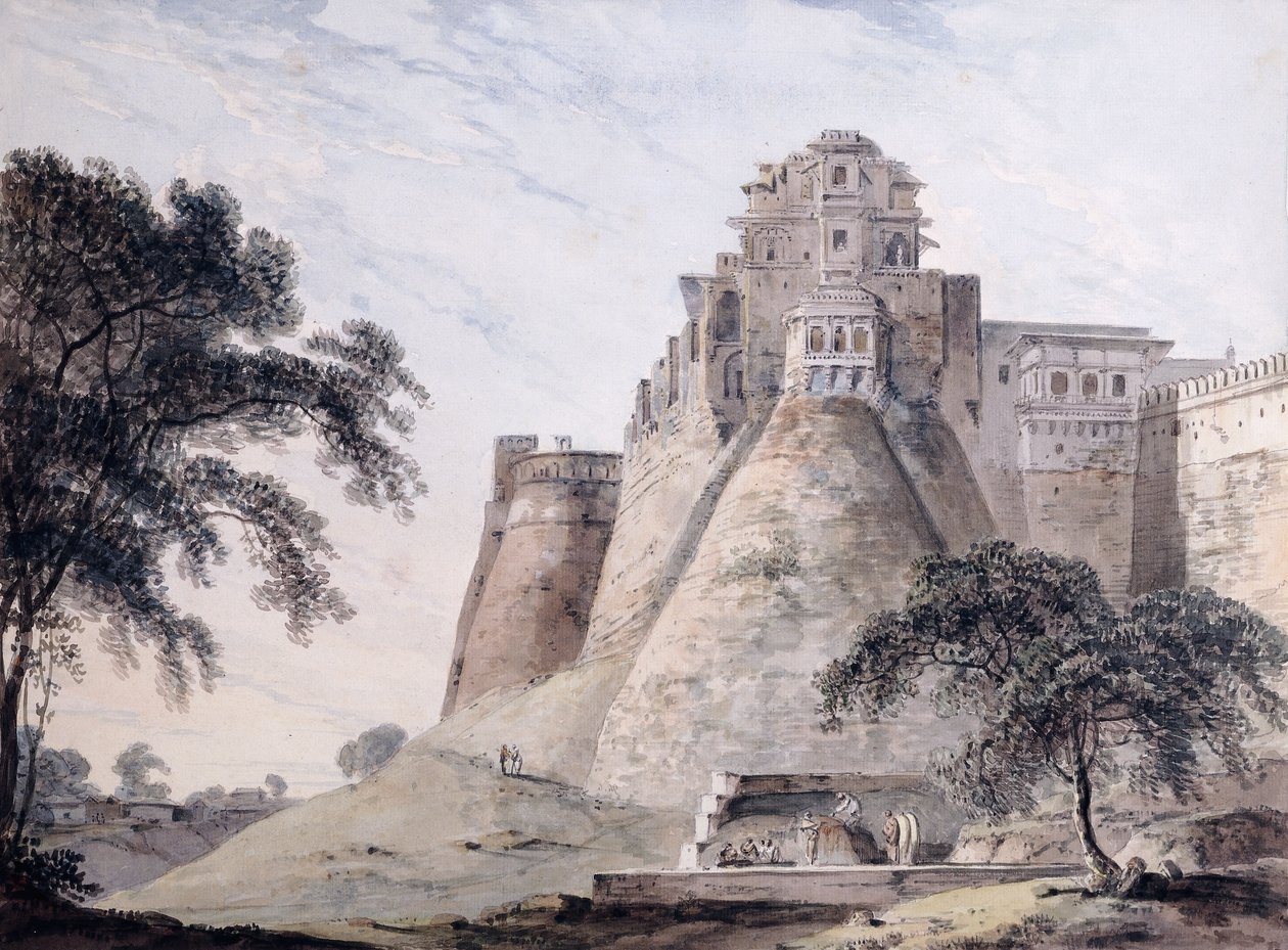 Veduta del forte, Jaunpur, Uttar Pradesh da Thomas Daniell