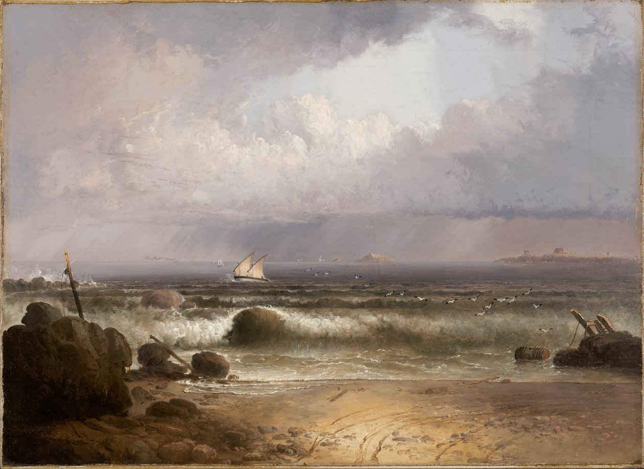 Tempesta in arrivo (Spiaggia di Nahant con un acquazzone estivo) da Thomas Doughty