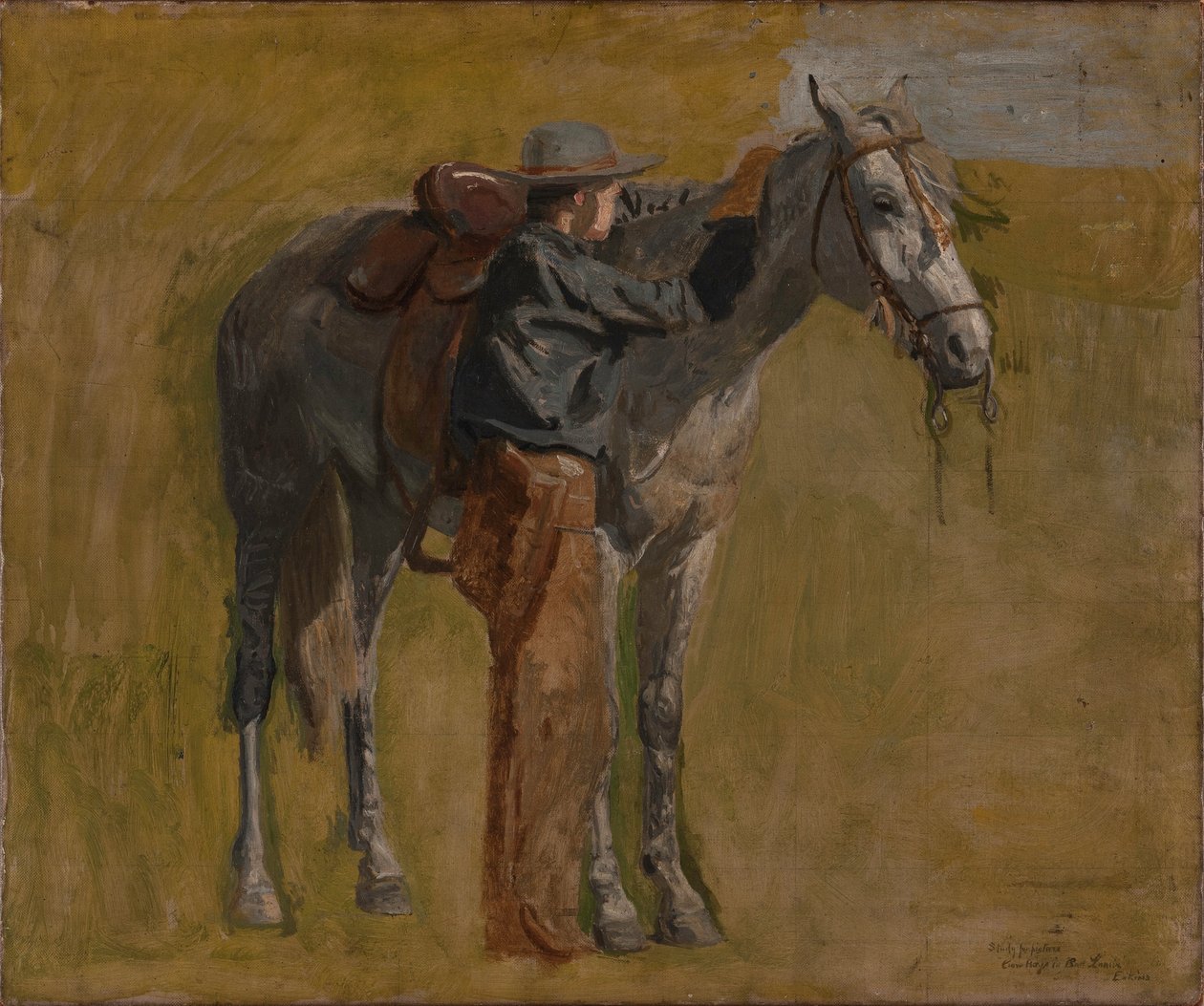 Cowboy: studio per Cowboy nelle Badlands da Thomas Eakins