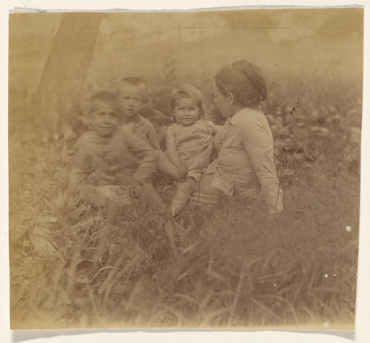 [Frances Eakins Crowell e quattro dei suoi figli] da Thomas Eakins