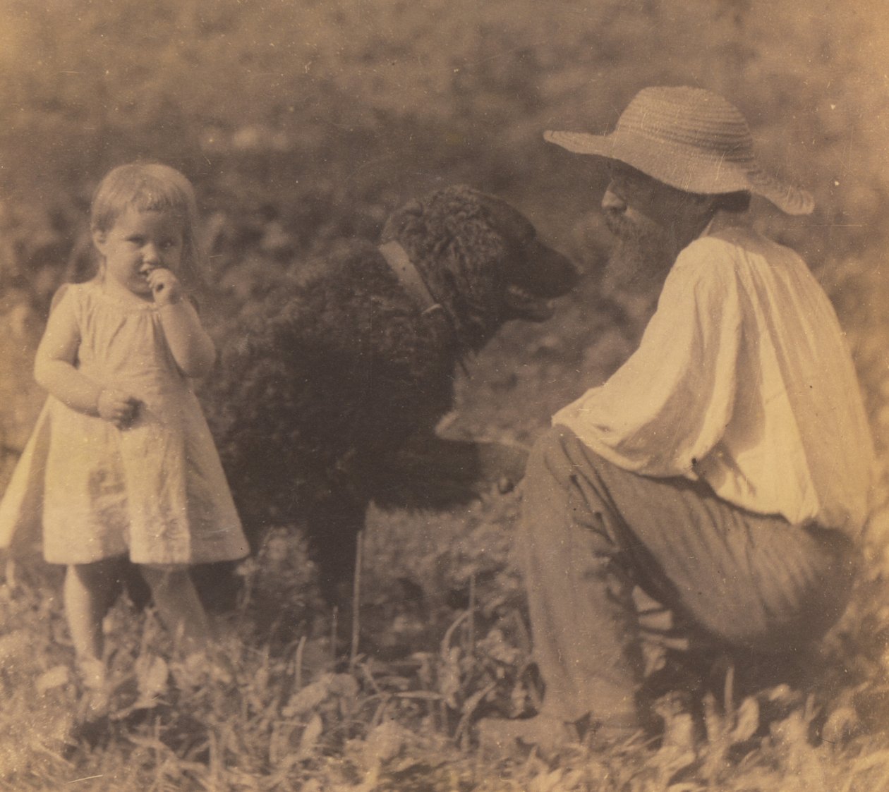 [Katie Crowell, William J. Crowell e «Piero?»] da Thomas Eakins