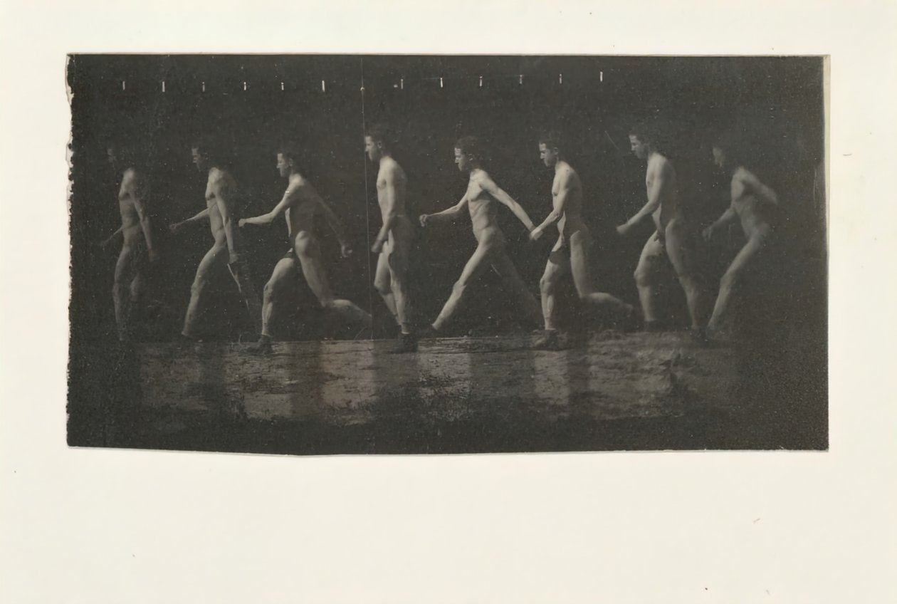 Fotografie della ruota di Marey di modello non identificato da Thomas Eakins