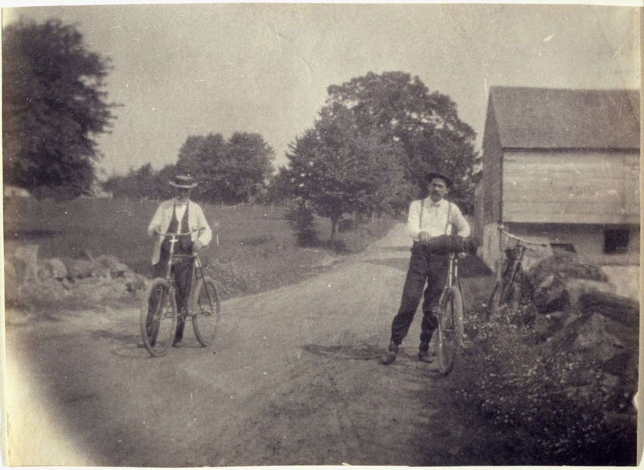 Samuel Murray e Benjamin Eakins in bicicletta da Thomas Eakins