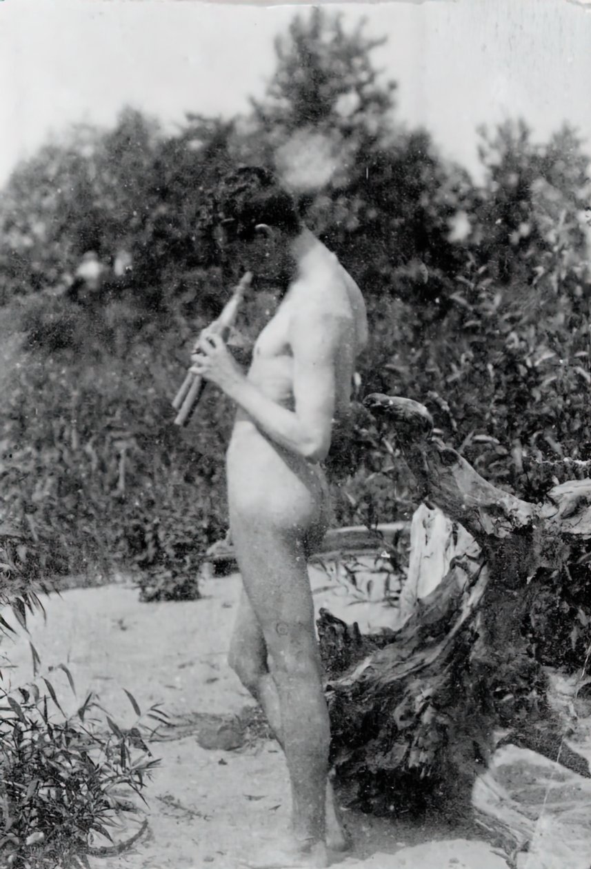 Studio di pifferaio in piedi per Arcadia, c. 1883 da Thomas Eakins