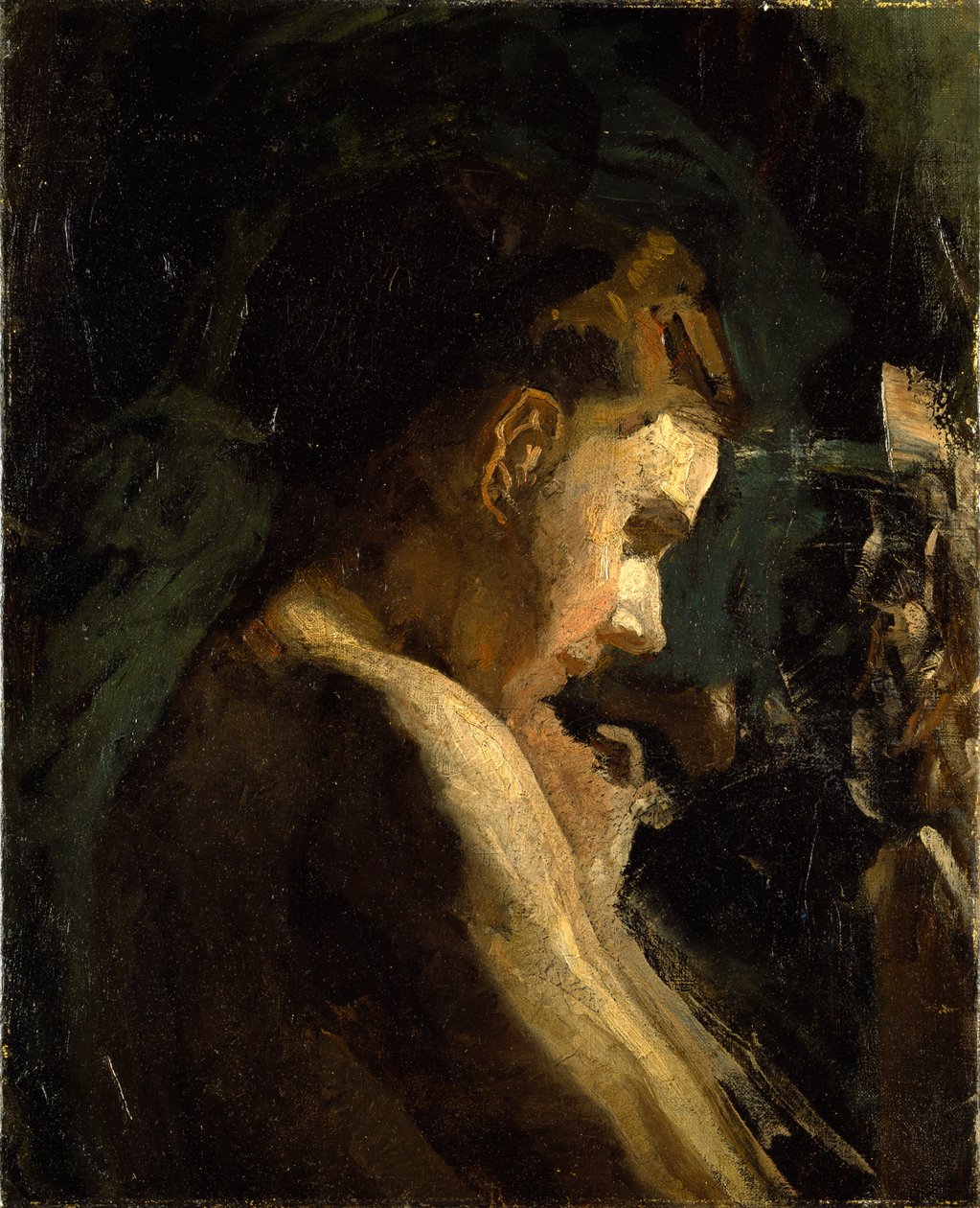 Studio della testa di una ragazza da Thomas Eakins