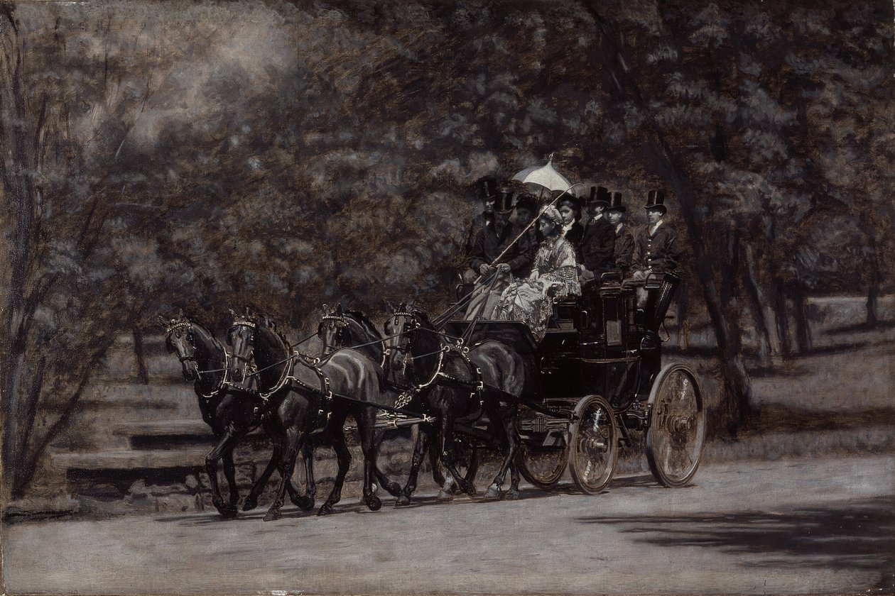 Il quattro-in-mano di Fairman Rogers (Una mattina di maggio nel parco) da Thomas Eakins