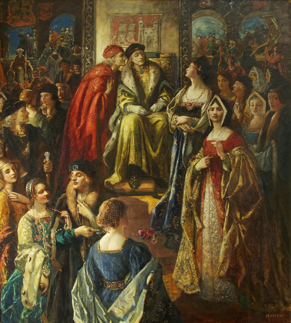 Re Enrico VII multa i cittadini di Bristol perché le loro mogli erano così ben vestite da Thomas Edwin Mostyn